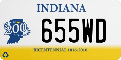 IN license plate 655WD