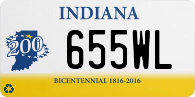 IN license plate 655WL