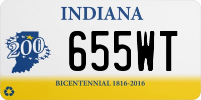 IN license plate 655WT