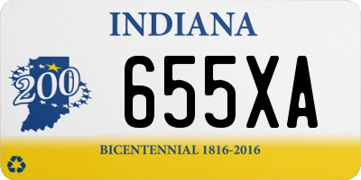 IN license plate 655XA