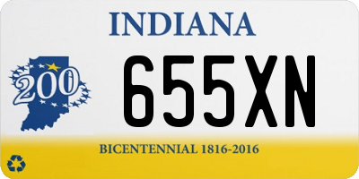 IN license plate 655XN