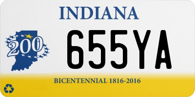 IN license plate 655YA