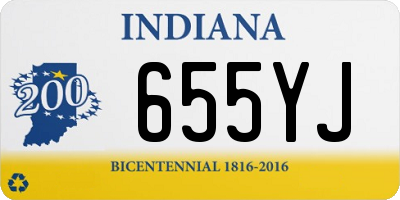 IN license plate 655YJ