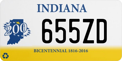 IN license plate 655ZD