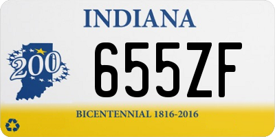 IN license plate 655ZF