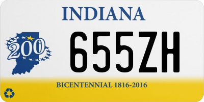 IN license plate 655ZH