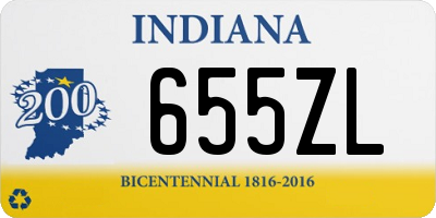 IN license plate 655ZL