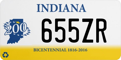 IN license plate 655ZR