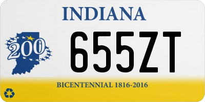 IN license plate 655ZT