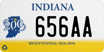 IN license plate 656AA