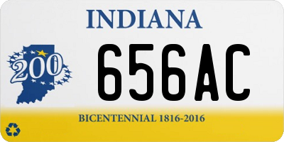 IN license plate 656AC