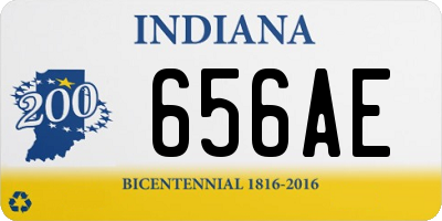 IN license plate 656AE