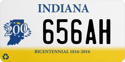 IN license plate 656AH
