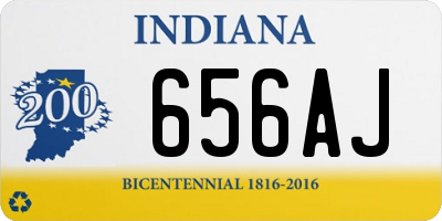IN license plate 656AJ