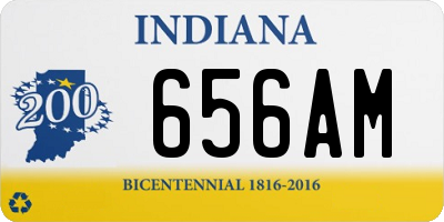 IN license plate 656AM