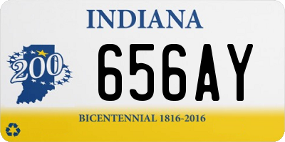 IN license plate 656AY