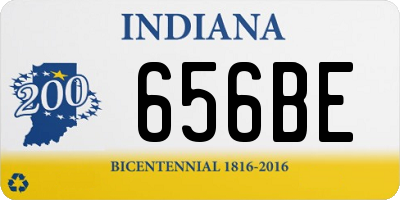 IN license plate 656BE