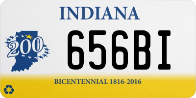 IN license plate 656BI