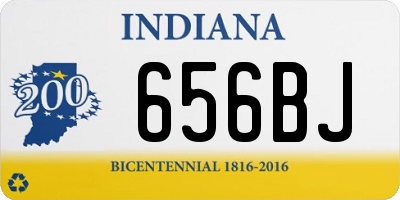 IN license plate 656BJ
