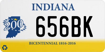IN license plate 656BK