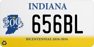 IN license plate 656BL