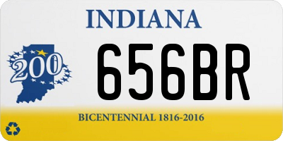 IN license plate 656BR