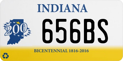 IN license plate 656BS