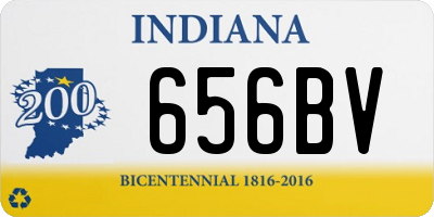 IN license plate 656BV