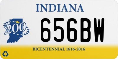 IN license plate 656BW