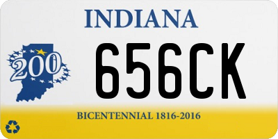 IN license plate 656CK