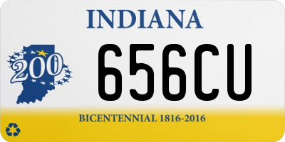 IN license plate 656CU