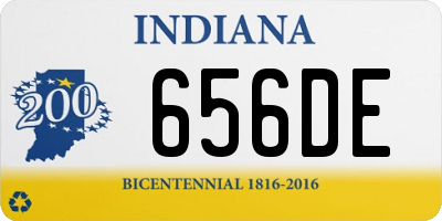 IN license plate 656DE