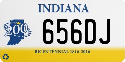 IN license plate 656DJ