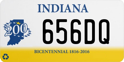 IN license plate 656DQ