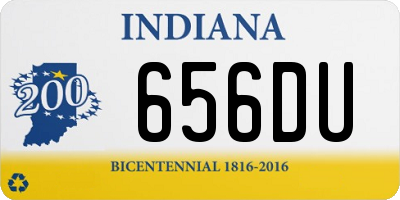 IN license plate 656DU