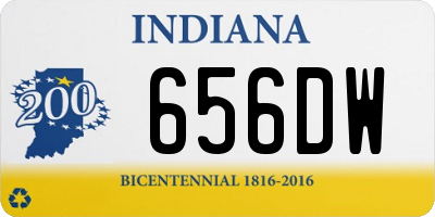 IN license plate 656DW