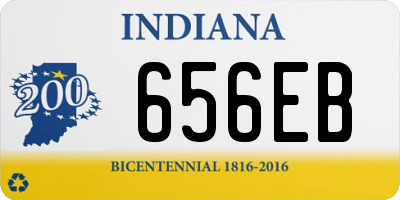 IN license plate 656EB