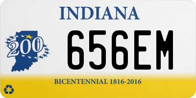 IN license plate 656EM