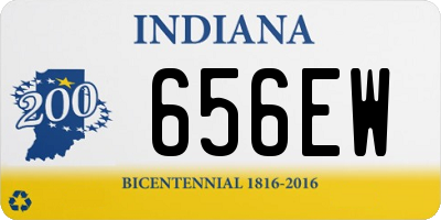 IN license plate 656EW