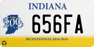 IN license plate 656FA
