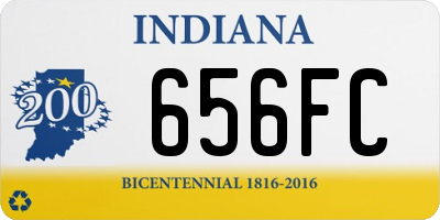 IN license plate 656FC