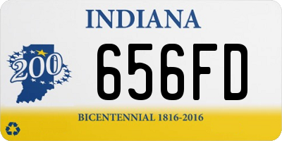 IN license plate 656FD