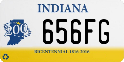 IN license plate 656FG