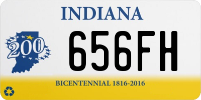 IN license plate 656FH