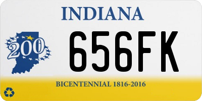 IN license plate 656FK