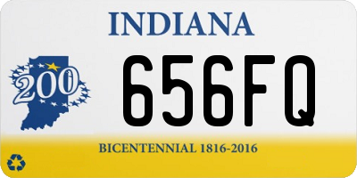 IN license plate 656FQ