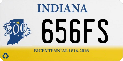 IN license plate 656FS