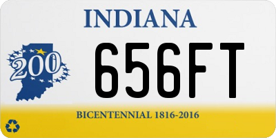 IN license plate 656FT