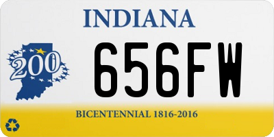 IN license plate 656FW