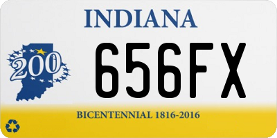 IN license plate 656FX